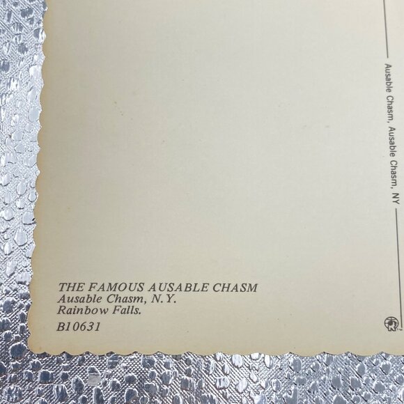 Vintage Ausable Chasm & Rainbow Falls‎ NY End of Boat Ride Set of 2 Oversize 6x4 - Picture 5 of 8